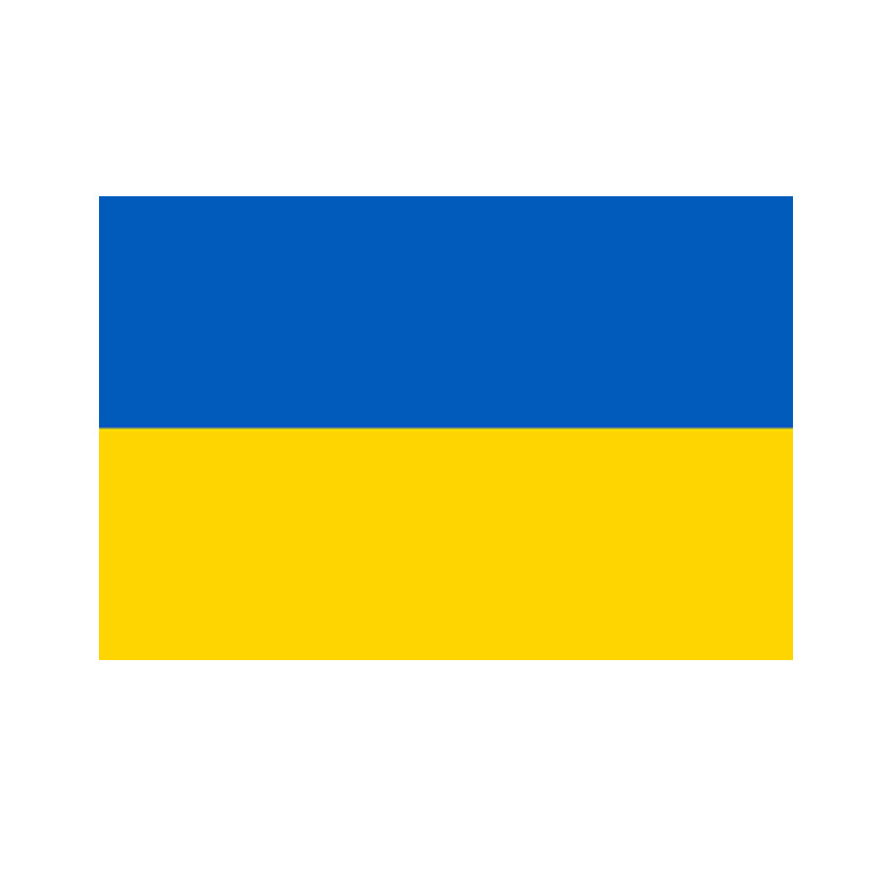 Ukraine Polyester Fabric Flag 5ft x 3ft