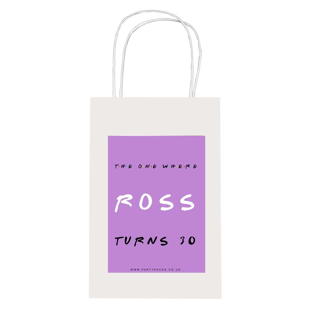 Friends Personalised Paper Party Bags - Pack of 12