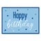 Glitz Blue Happy Birthday Poster Decoration - A3