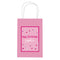 Personalised Glitz Pink Paper Party Bags - Pack of 12