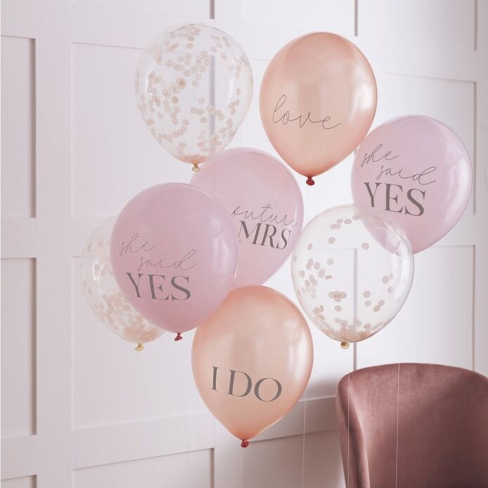 Hen Party Slogan Latex Balloons - 12" - Pack of 8
