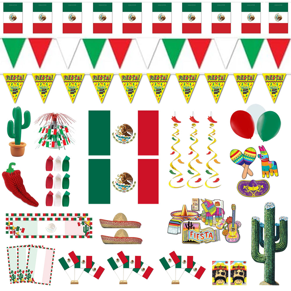 Large Mexican Decoration & Novelty Party Pack