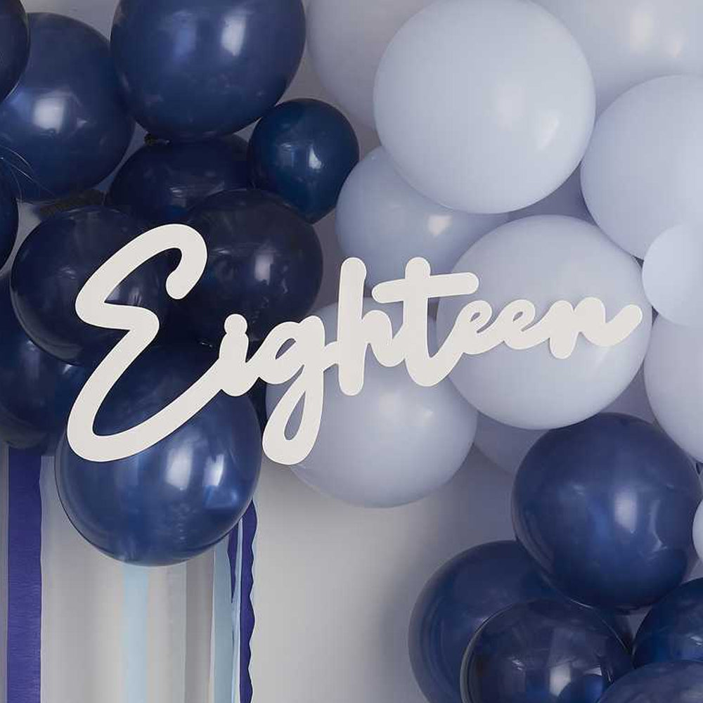 18th Birthday Balloon Arch Sign – Party Packs