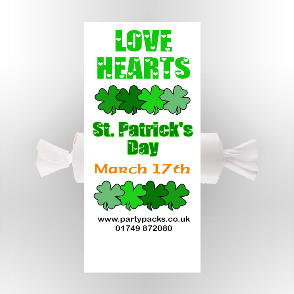 St. Patrick's Day Themed Love Heart Sweets- Pack of 30