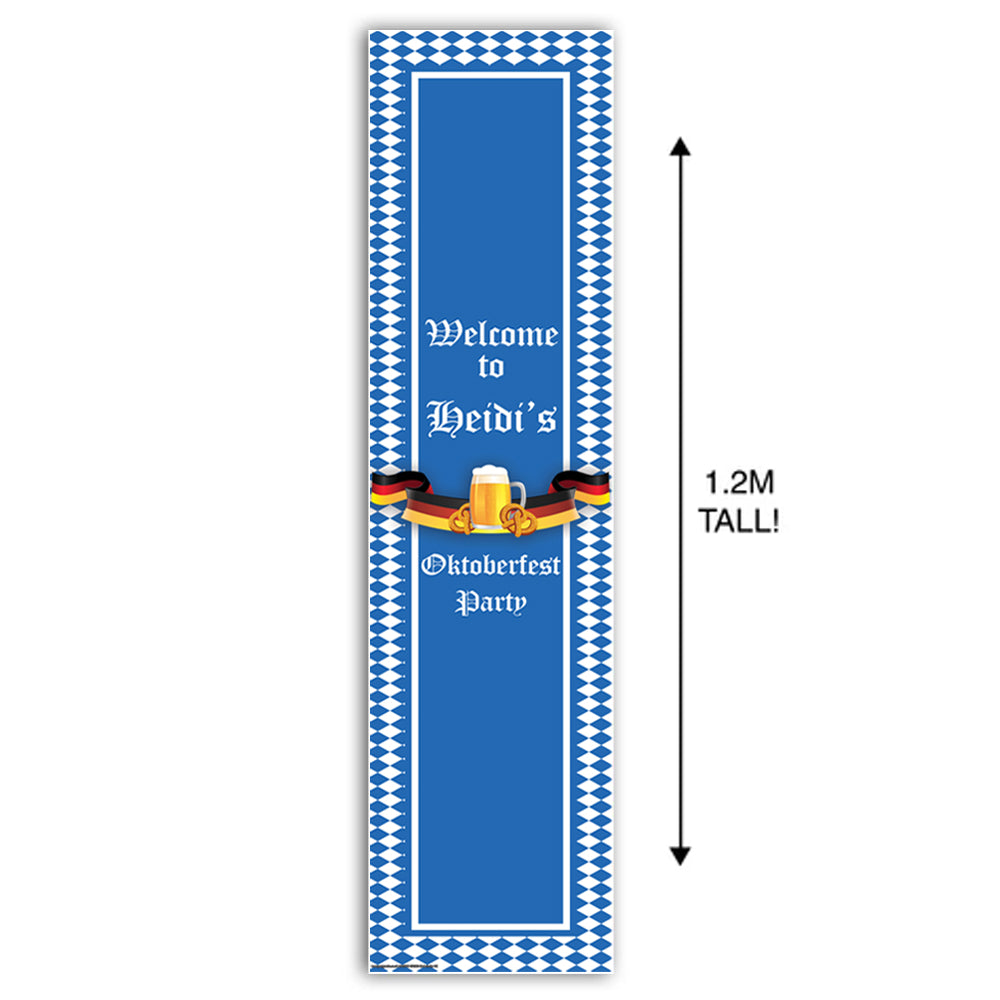 Personalised Oktoberfest Portrait Wall and Door Banner Decoration - 1.2m