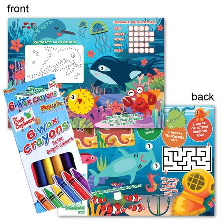 Under The Sea Colouring Activity Pack - Pack of 100