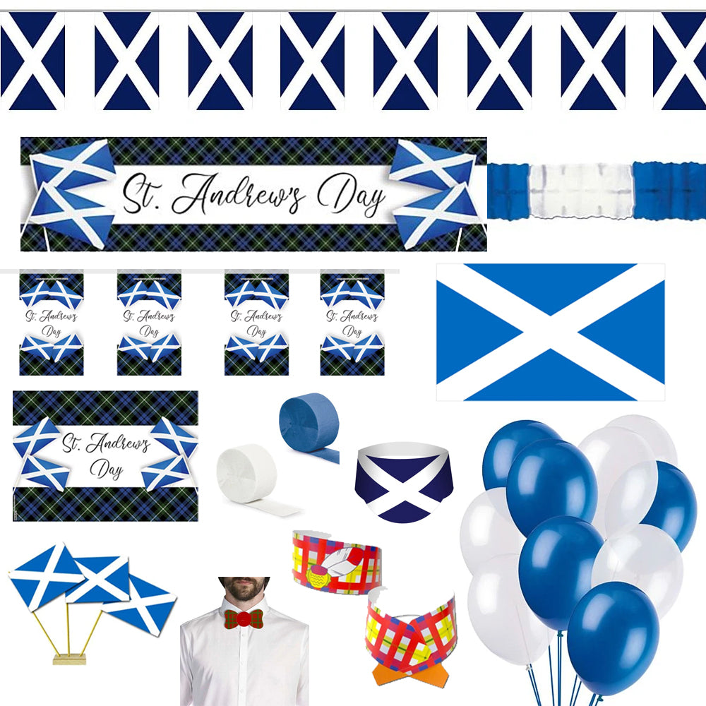 Standard St Andrew's Cross Theme Party Decoration Pack
