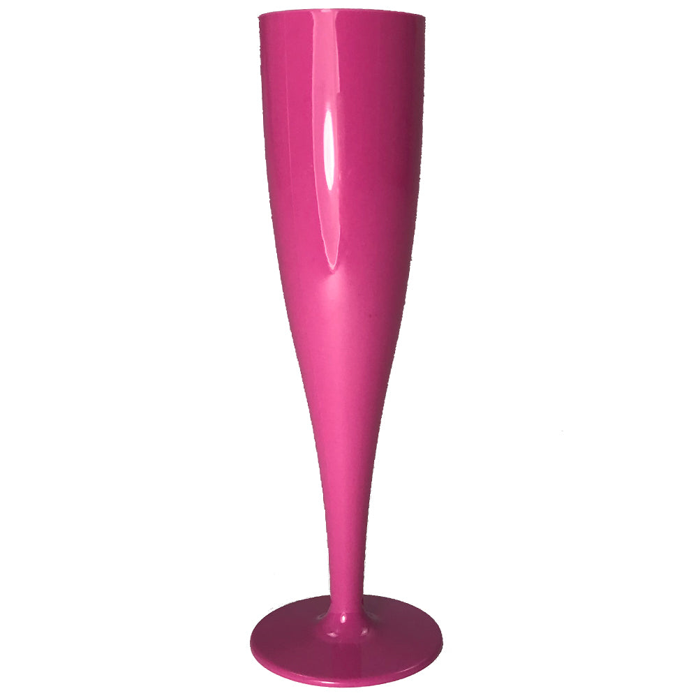 Pink Champagne Prosecco Biodegradable Flute Glass 175ml Each