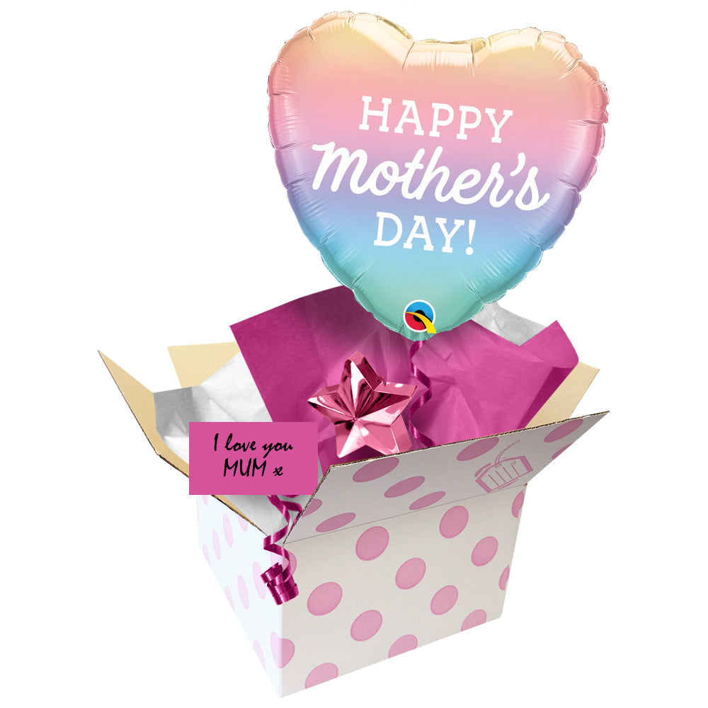 Send a Balloon Pastel Ombre Mother's Day - 18"