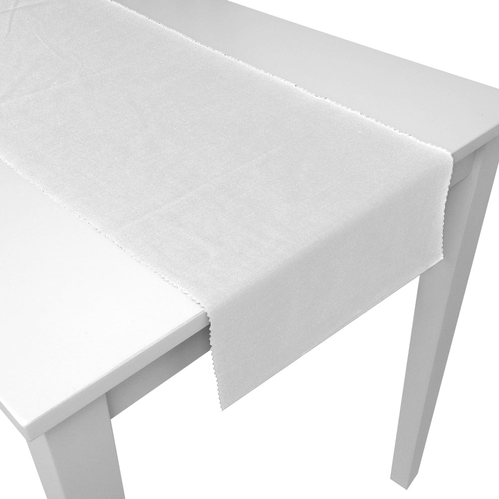 White Fabric Table Runner - 1.1m