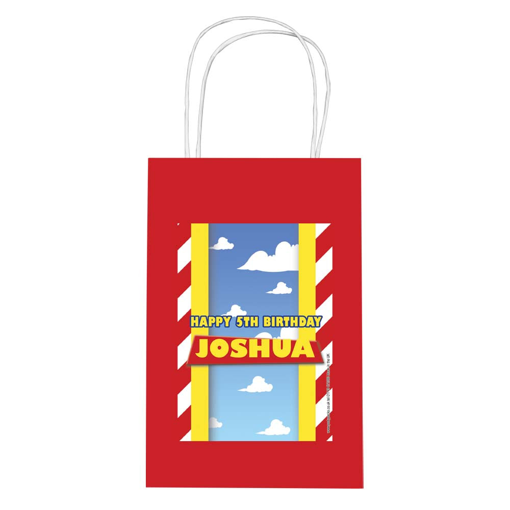 Personalised Toy Story Paper Party Bags Pack of 12 Party Packs