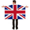 Great Britain Union Jack Flag Body Cape