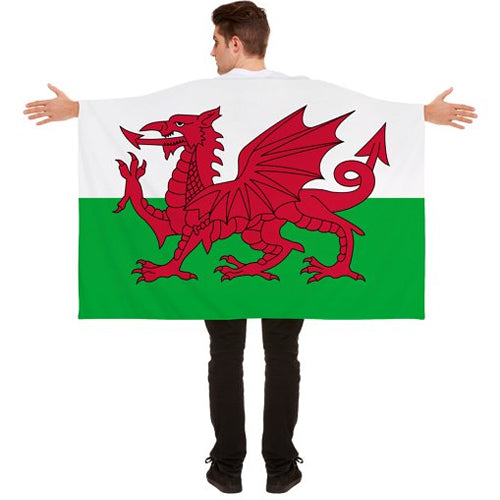 Welsh Flag Body Cape