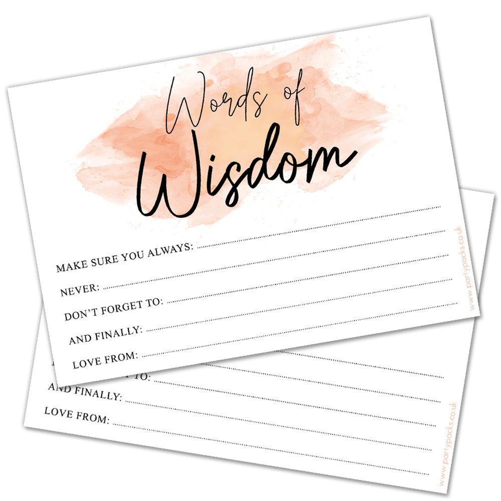Words of Wisdom Advice Cards- Pack of 8