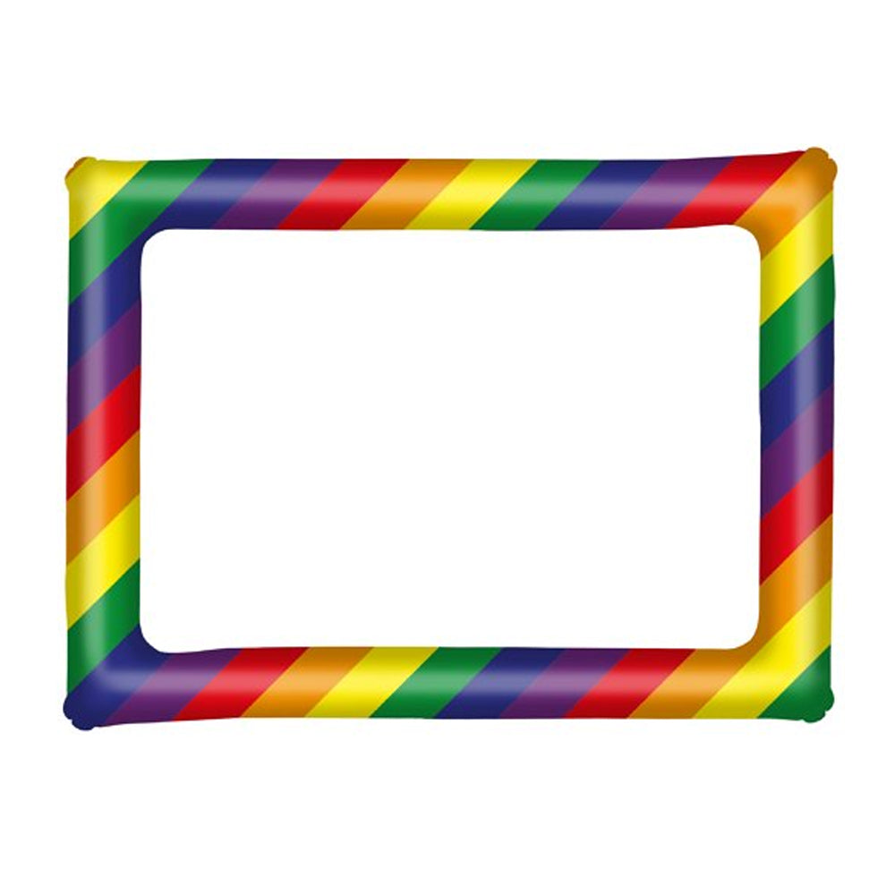 Rainbow Inflatable Picture Frame 60cm x 80cm Party Packs
