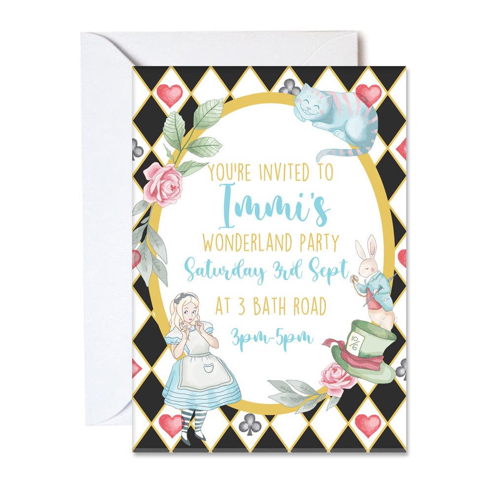 Alice in clearance wonderland invitations