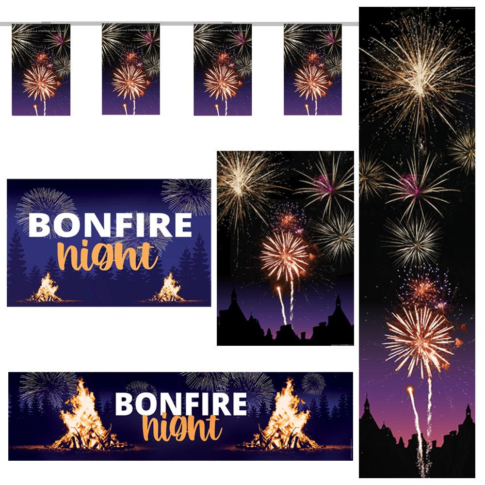 Bonfire Night Small Decoration Pack | Guy Fawkes Party Supplies | Party ...