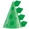 Blue and Green Dinosaur Party Hats - Pack of 8