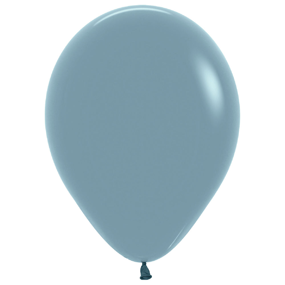 Pastel Dusk Blue Mini Latex Balloons - Pack of 10 - 5"