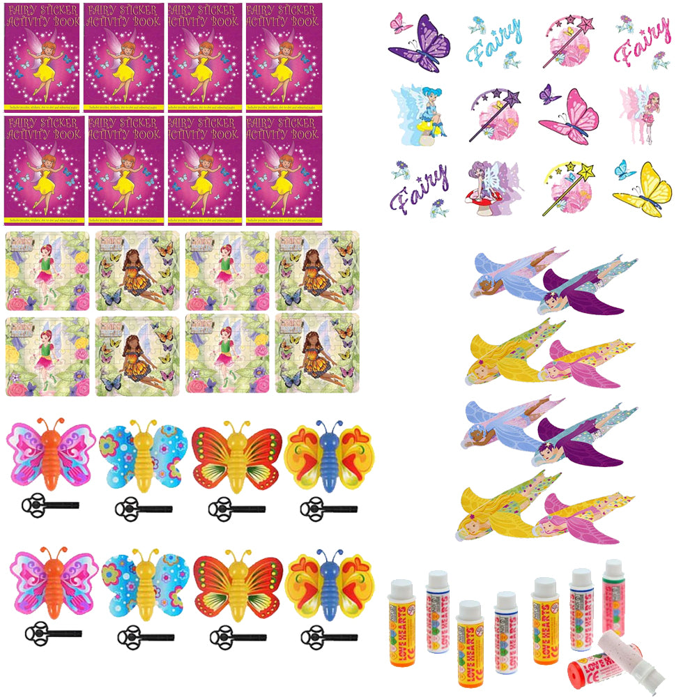 Fairy Party Bag Fillers Pack  - 64 Pieces