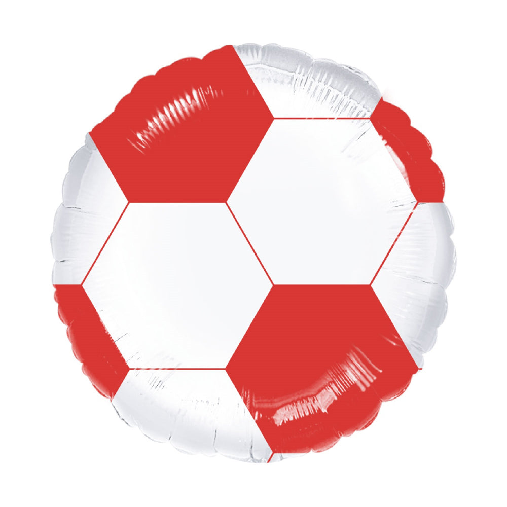 Red Football Foil Balloon - 18"