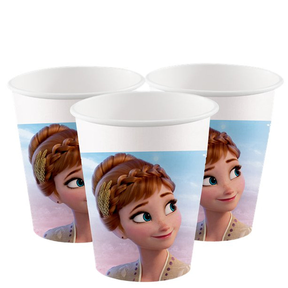 Disney Frozen 2 Wind Spirit Paper Cups - 200ml - Pack of 8
