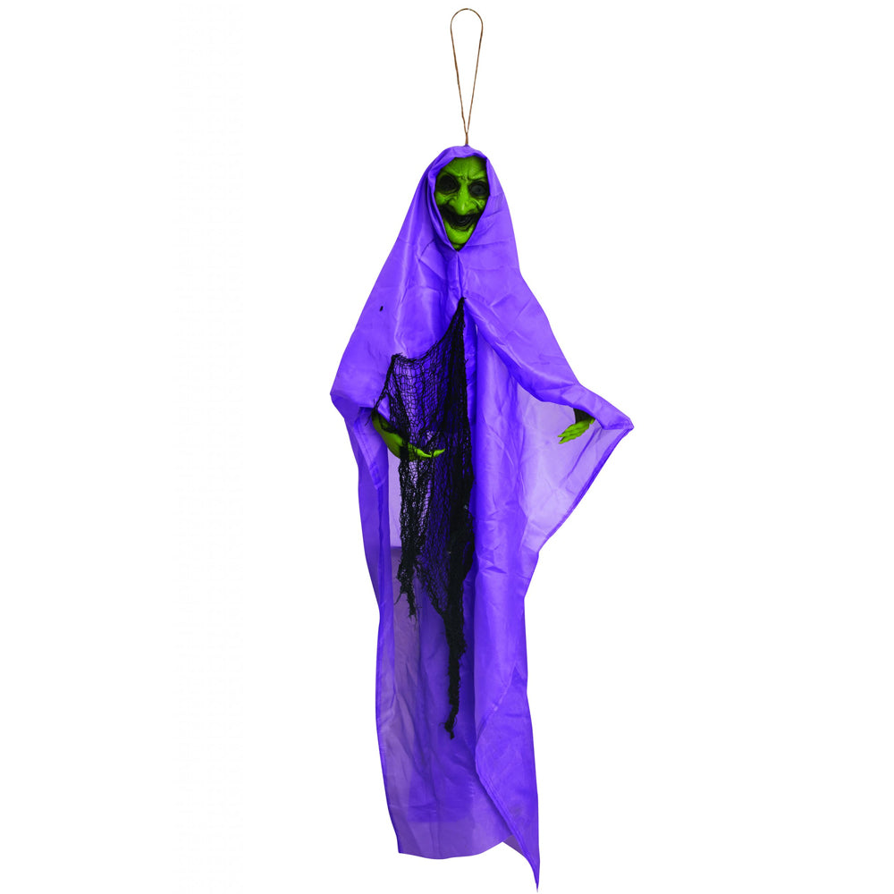 Hanging Spooky Witch Prop - 76cm