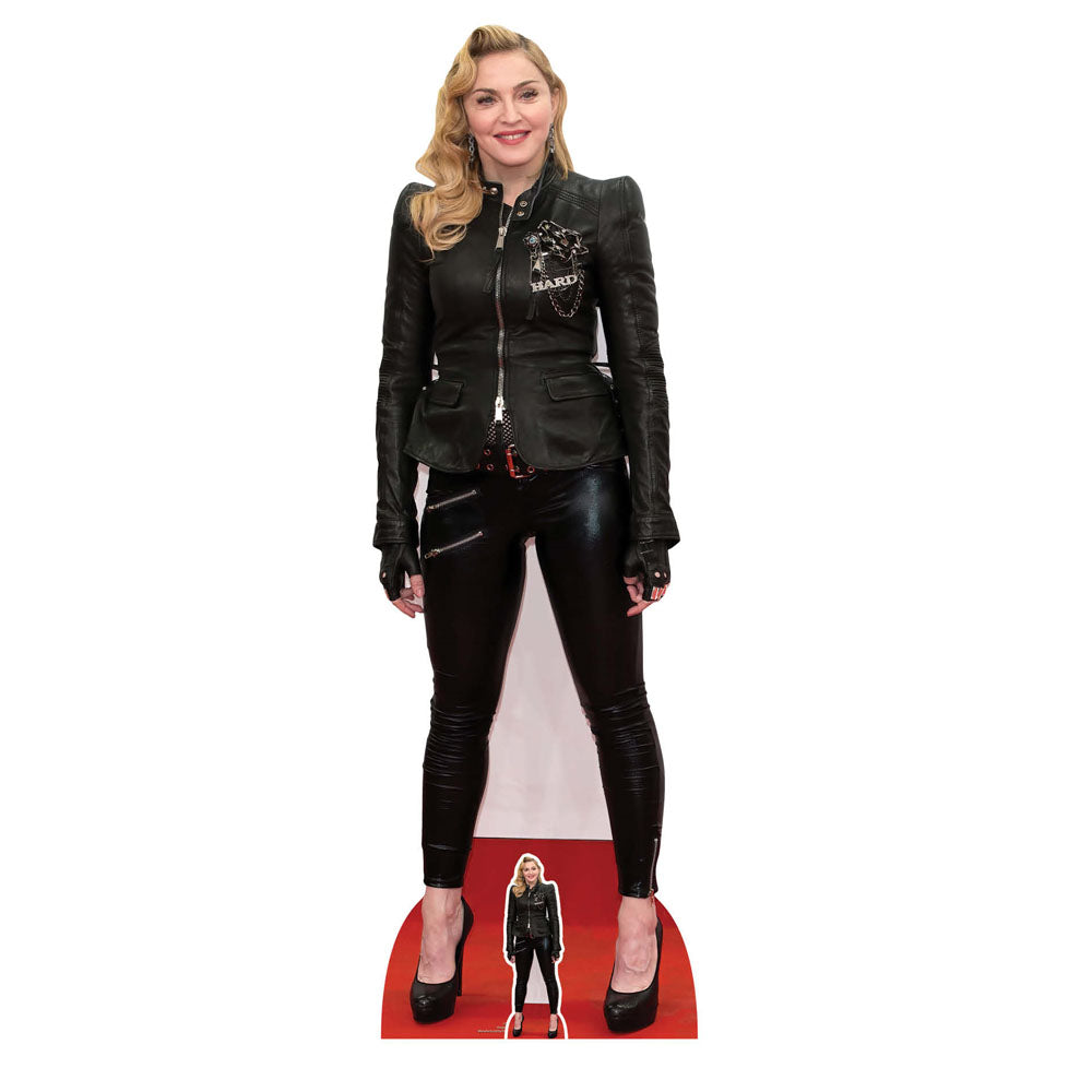 Madonna Lifesize Cardboard Cutout with Mini Cutout - 180cm