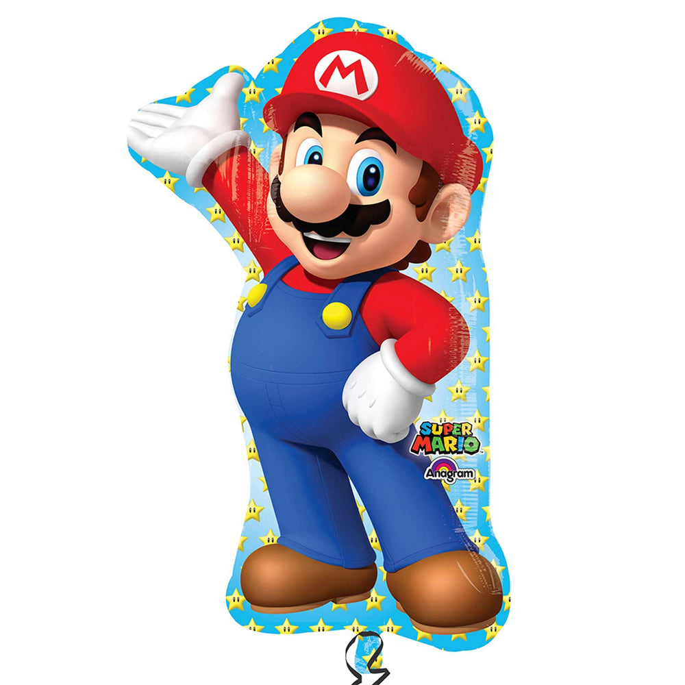 Super Mario Supershape Foil Balloon - 33"