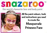 Masquerade Princess Face Painting Guide