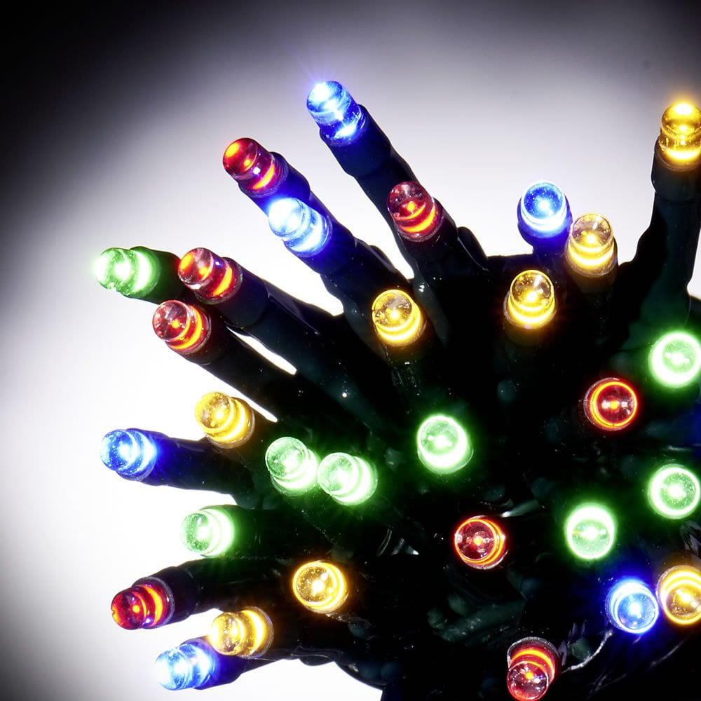 Multi Coloured Battery LED Fairy Lights - Set of 50 - 5.3m