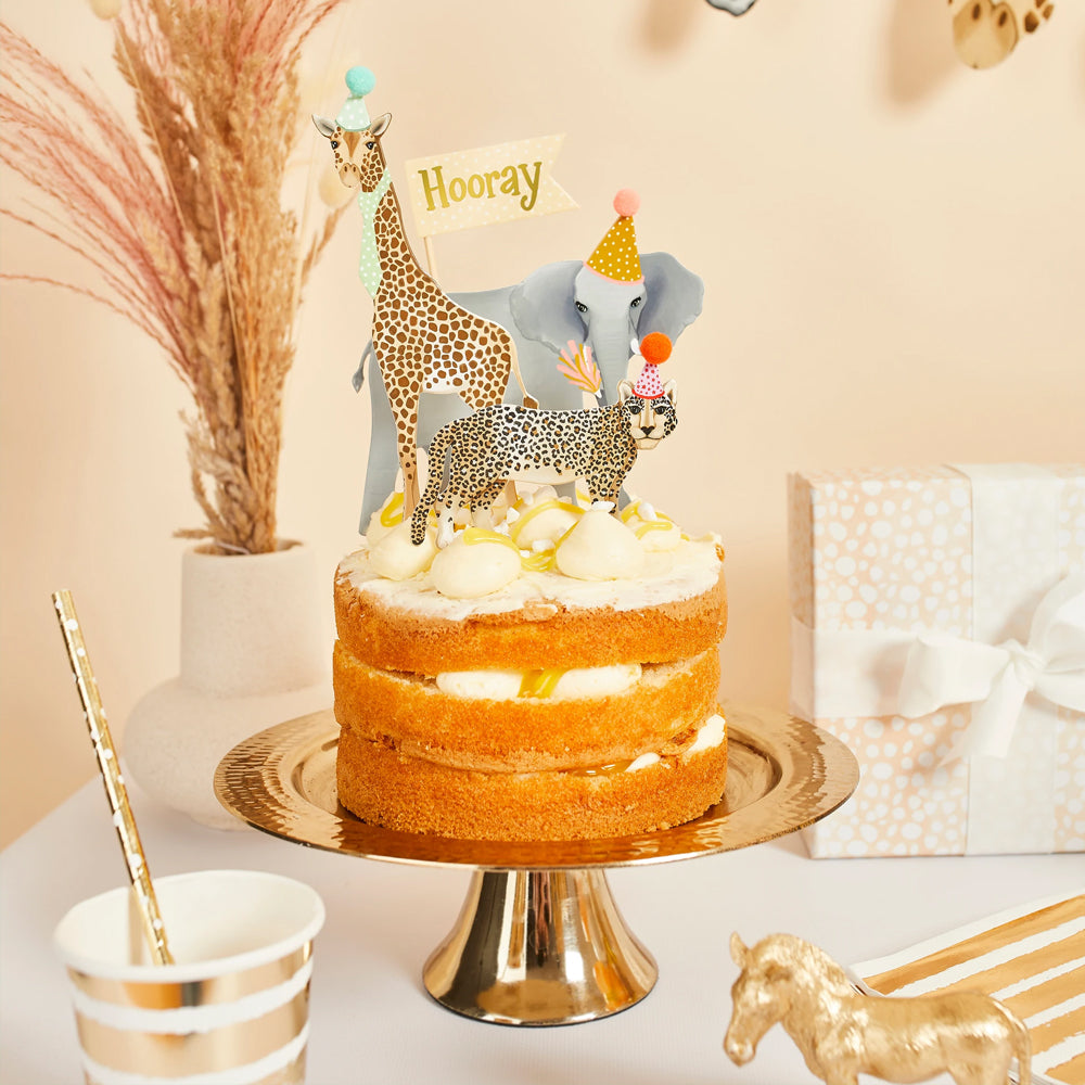 Party Animal Cake Topper Set - Pack of 4