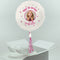 Inflated Personalised Photo Balloon -  Pink Glitz