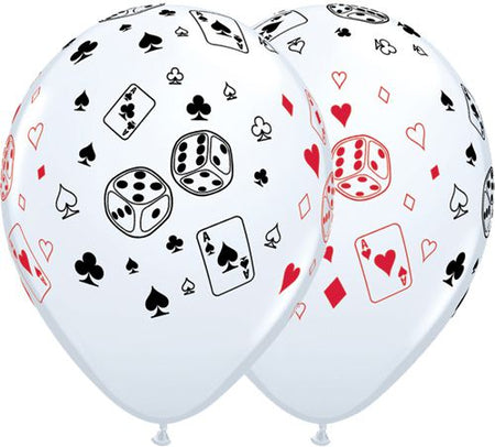 Cards & Dice Latex Balloons - 11
