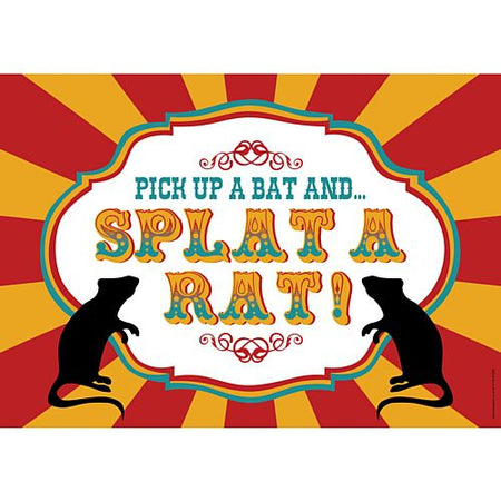 Fundraising Splat-A-Rat Sign - A3