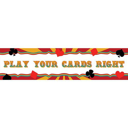 Fundraising Play Your Cards Right Banner - 1.2m
