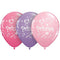 Princess Qualatex Latex Balloons - Assorted Colours - Pack of 10
