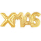 40cm Gold Foil Balloons 'XMAS' - Pack of 4
