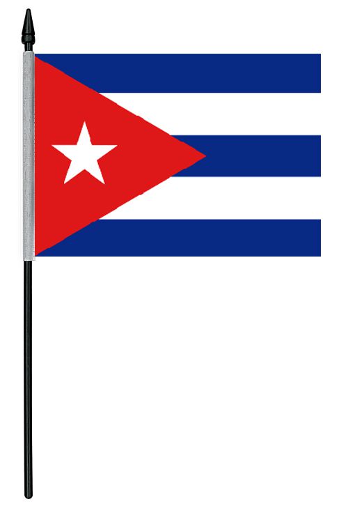 Cuban Cloth Table Flag - 4" x 6"