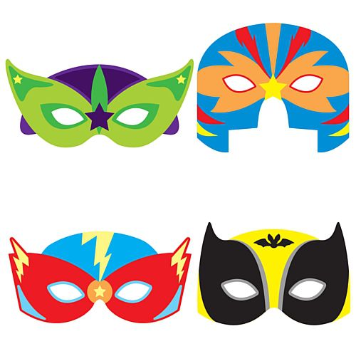 Assorted Superhero Foam Masks - Each