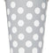 Silver Dots Paper Cups - 12oz - Pack of 6