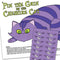 Pin the Grin on the Cheshire Cat Game With Stickers