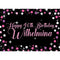 Birthday Sparkle Pink Personalised Poster - A3