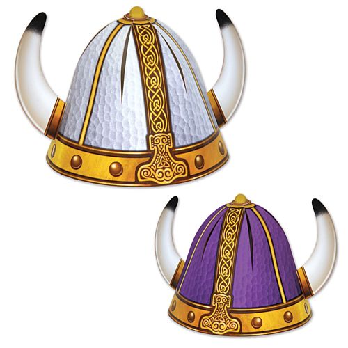 Viking Helmets - One Size - Pack of 4