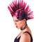 Black And Pink Mohican Wig