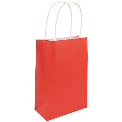 Red Paper Party Bags - 21cm - Each