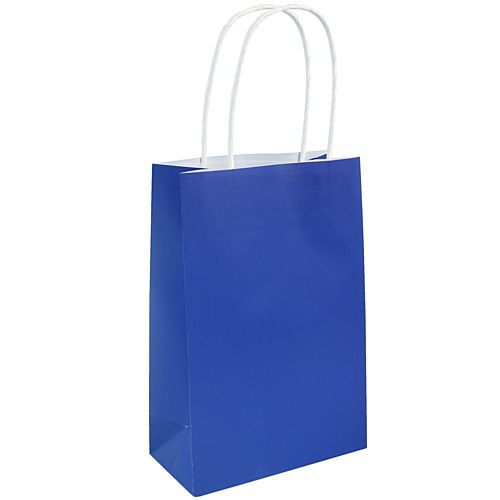 Royal Blue Paper Party Bags - 21cm - Each