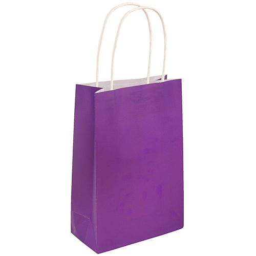 Purple Paper Party Bags - 21cm - Each