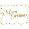 Gold Stars Merry Christmas Poster- A3