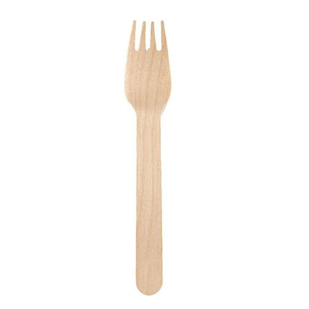 Wooden Fork - 16cm - Each
